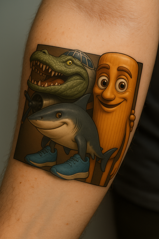 Big 3 - High Quality Temporary Tattoo